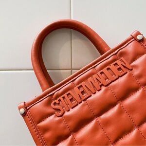 Steve Madden Quilted Handbag Orange